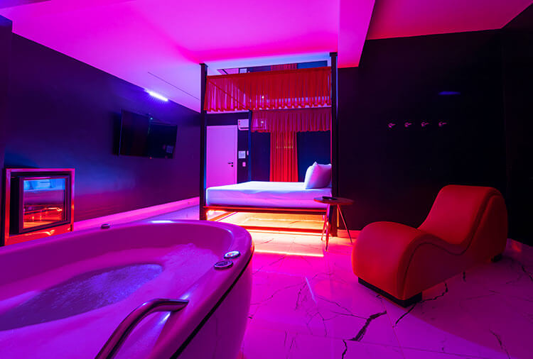 Hidromassagem de suíte real do Dreams Motel